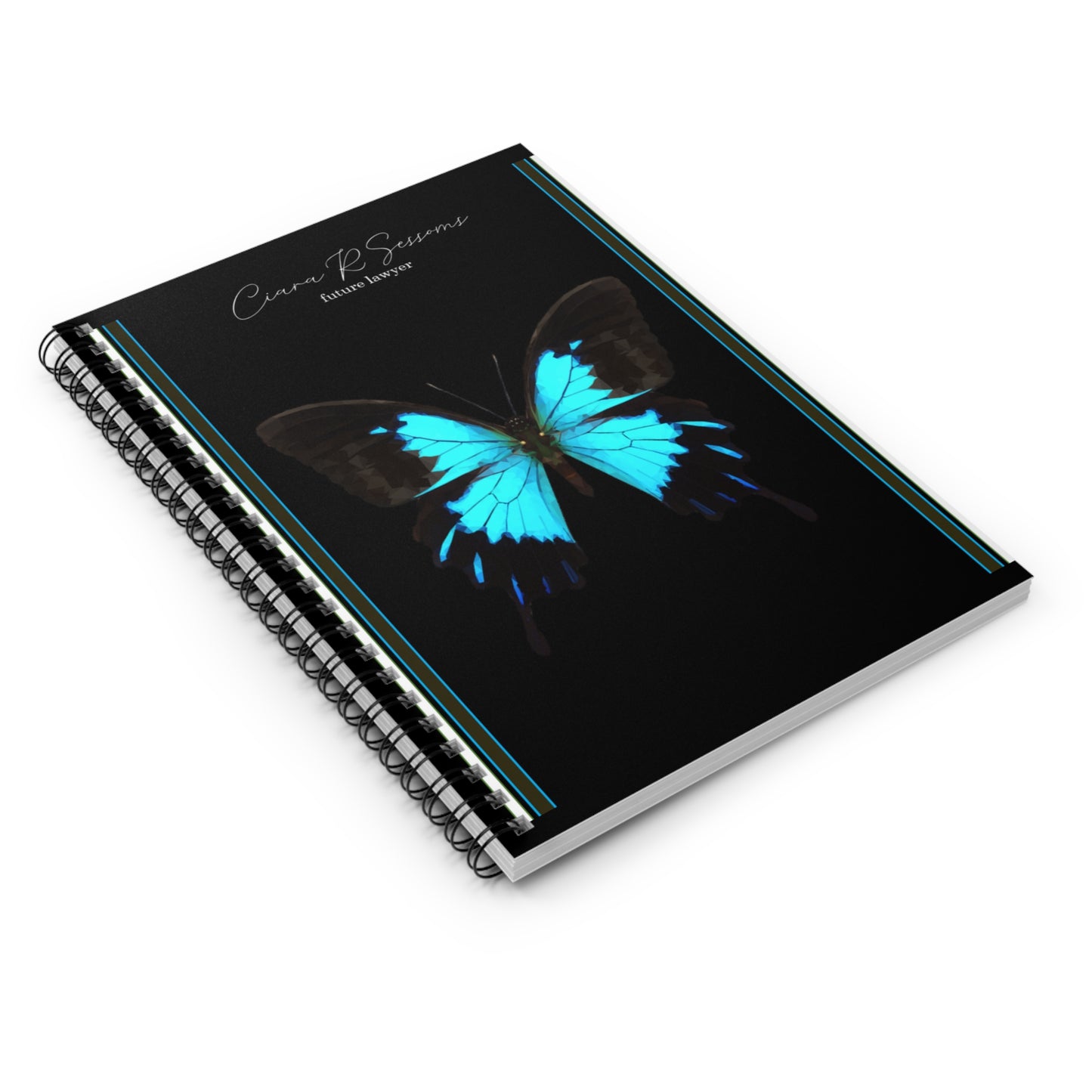 Spiral Personalized Notebook: Shopping lists, school notes or poems - 118 page spiral notebook with ruled line paper.