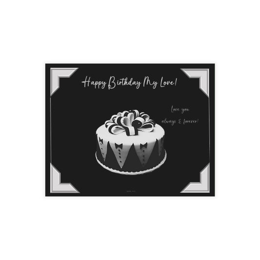 Personalized Note Card: Add a Personal Touch with Customized Stationery for Every Occasion. Cake For Him Notecard