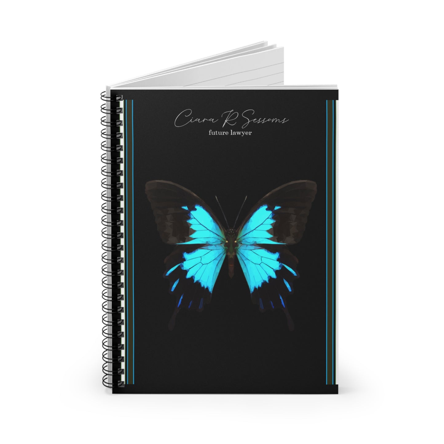 Spiral Personalized Notebook: Shopping lists, school notes or poems - 118 page spiral notebook with ruled line paper.