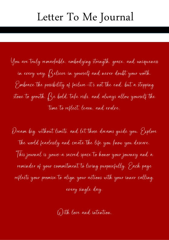 Letter To Me Journal