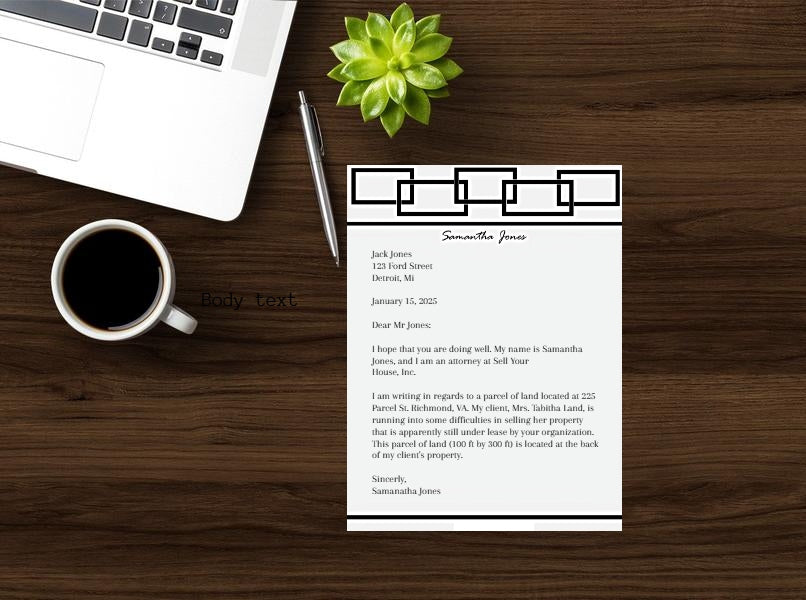 Five Connected Chains Letterhead