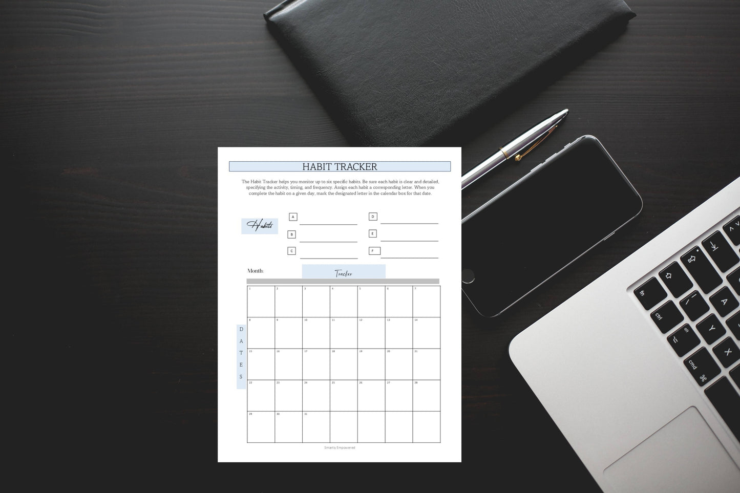 PDF Download 2025 Habit Tracker