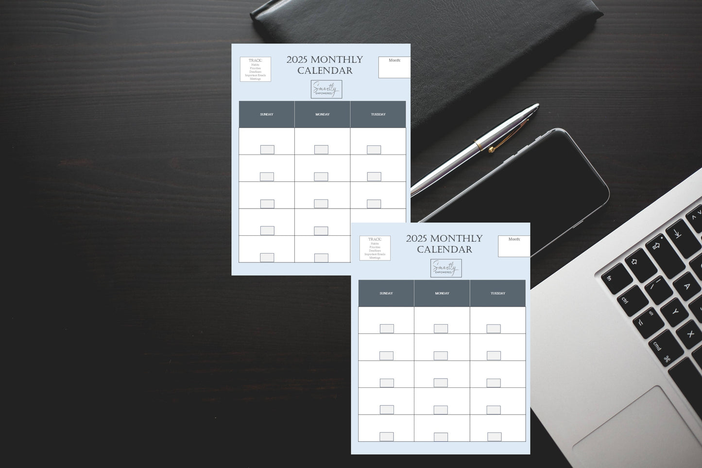 PDF Download 2025 Undated Calendar