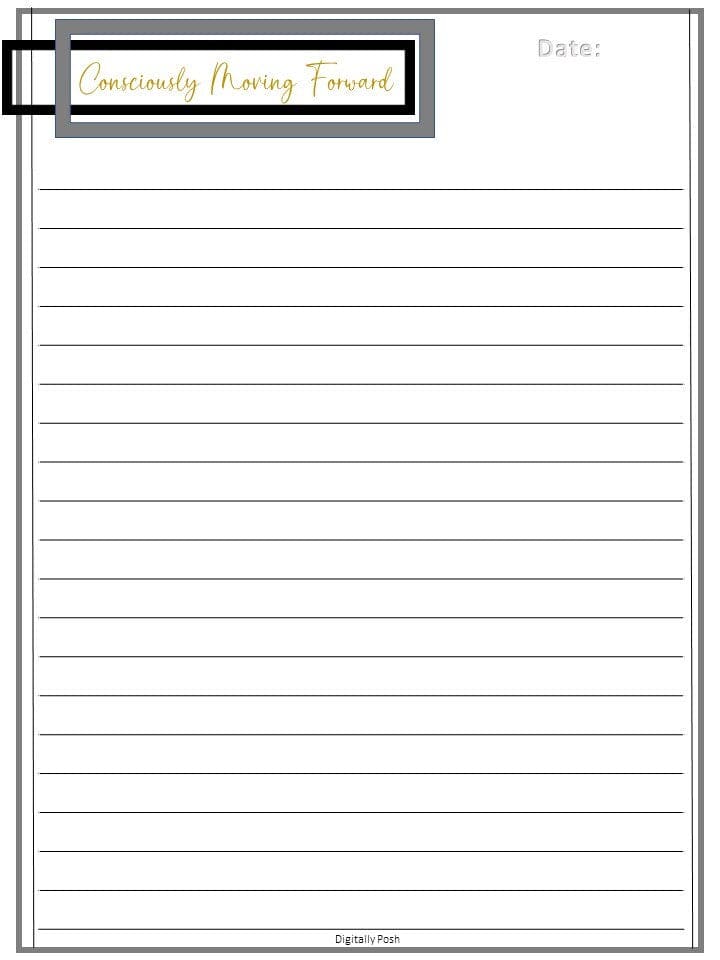 Printable Lined Paper | Cute Printable Notebook Paper | Lined Sheet Printable | Letter Writing Stationery | Bundle of 10 Digital Lined Paper