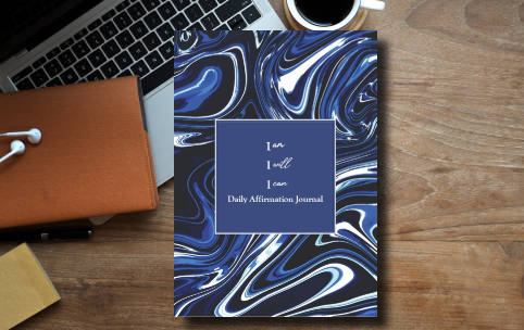 Affirmation Journal w/prompts - I am, I will, I can
